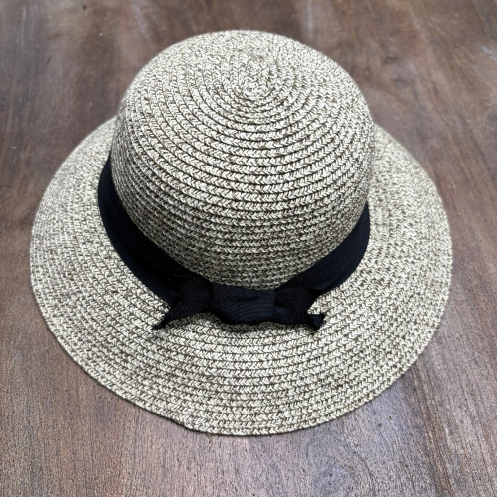 Furtalk Wide Brim Woven Beach Hat Size Medium Adjustable Summer Vacation